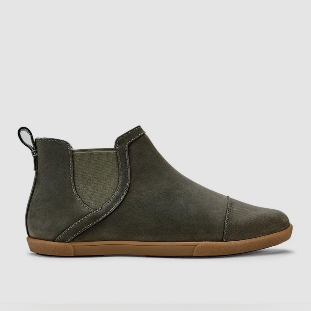 Olukai Pumehana Hulu Olive And Brown Ankle Boots